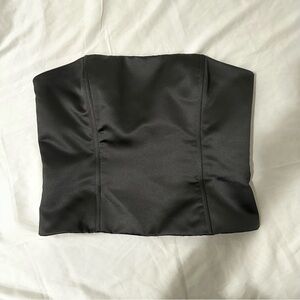 Vintage Jessica McClintock Black Corset Top Size 2/4